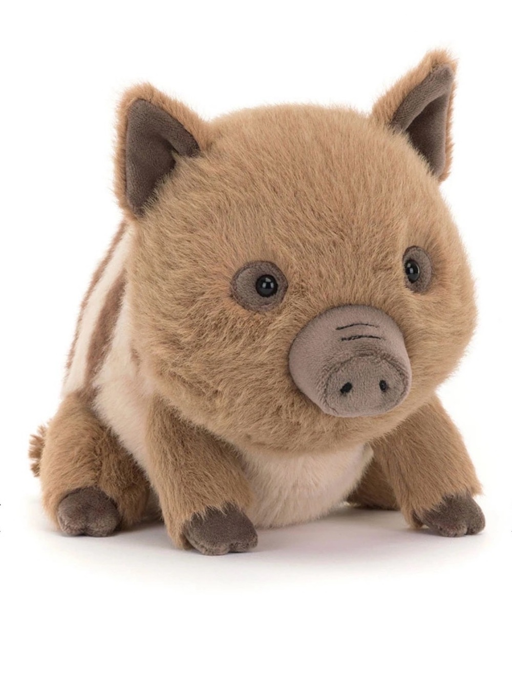 Jellycat Swinley Boar Brown Striped Wild Pig Plush Stuffed Animal NWT